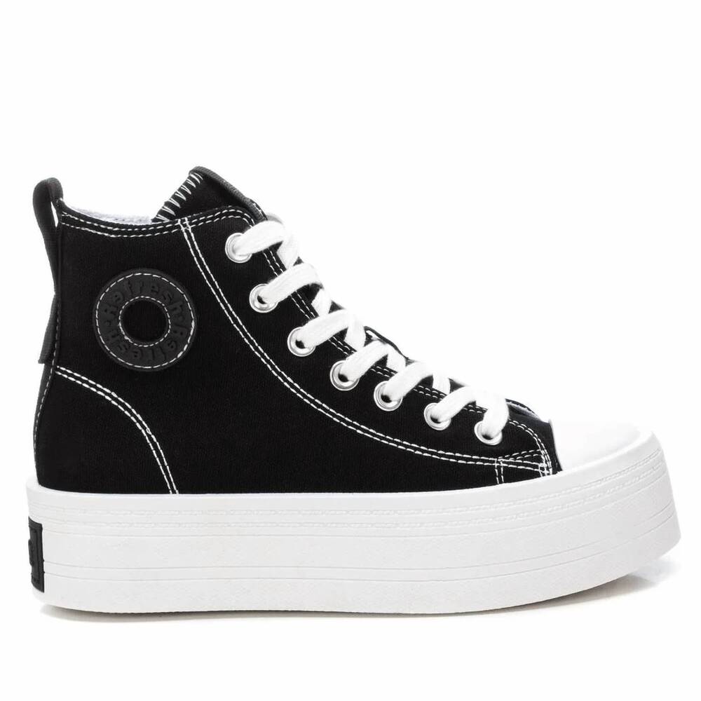 NEW REFRESH women's zip up sneakers in white